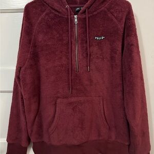 Volcom Maroon Fleece Jacket